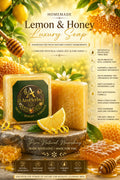 AroHerbs Lemon Zest & Honey Soap — Citrus Glow & Golden Care
